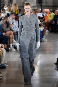 Model on the catwalk