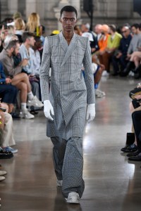 Model on the catwalk