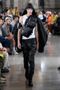 Model on the catwalk