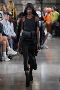 Model on the catwalk