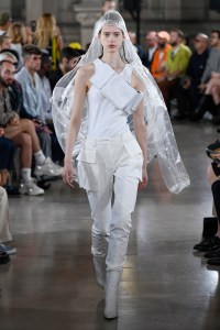 Model on the catwalk