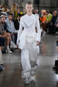Model on the catwalk
