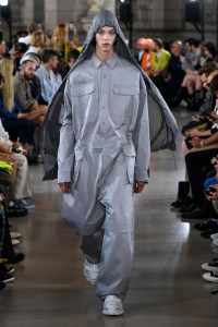 Model on the catwalk