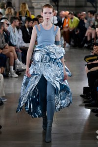 Model on the catwalk