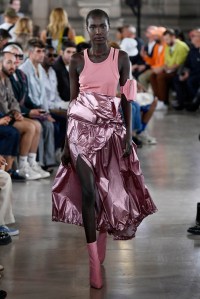 Model on the catwalk