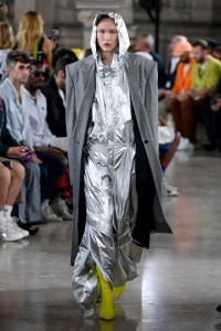 Model on the catwalk