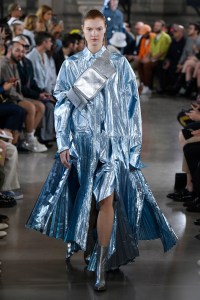 Model on the catwalk