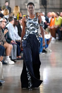 Model on the catwalk