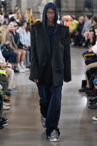 Model on the catwalk