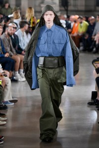 Model on the catwalk