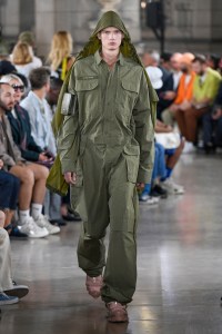Model on the catwalk