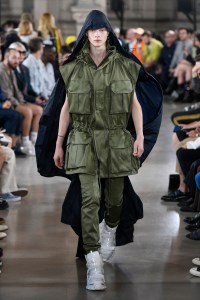 Model on the catwalk