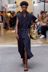 Model on the catwalk