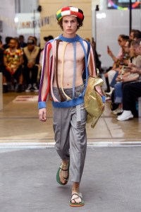 Model on the catwalk