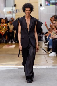 Model on the catwalk