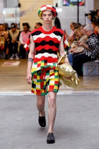 Model on the catwalk