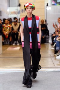 Model on the catwalk