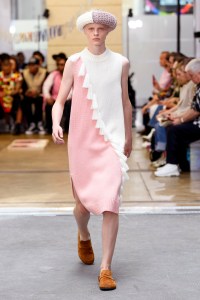 Model on the catwalk