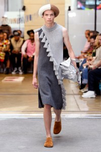 Model on the catwalk