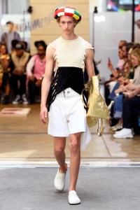 Model on the catwalk