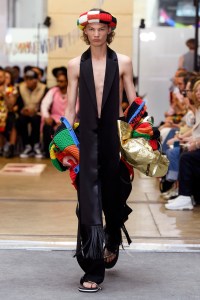 Model on the catwalk