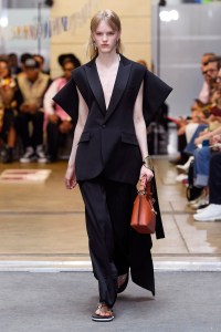 Model on the catwalk