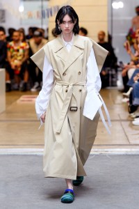 Model on the catwalk