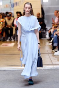 Model on the catwalk