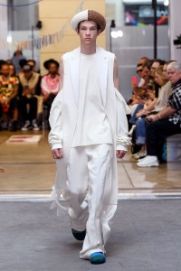 Model on the catwalk