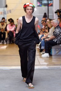 Model on the catwalk