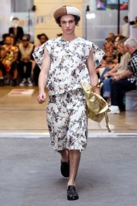 Model on the catwalk