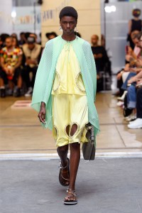 Model on the catwalk