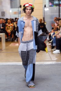 Model on the catwalk