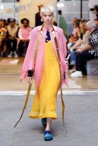 Model on the catwalk