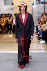 Model on the catwalk
