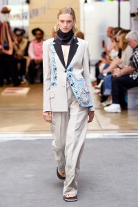 Model on the catwalk