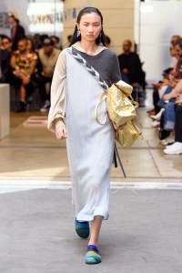 Model on the catwalk