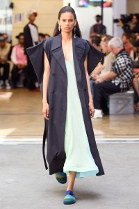 Model on the catwalk