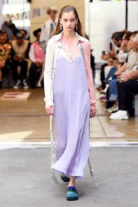 Model on the catwalk