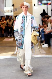 Model on the catwalk