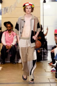 Model on the catwalk