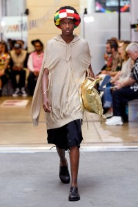 Model on the catwalk