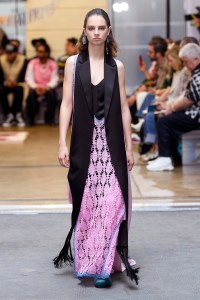 Model on the catwalk