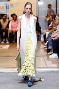 Model on the catwalk