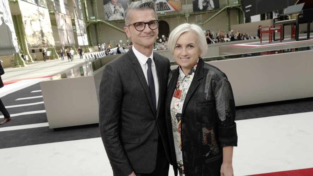 Serge Brunschwig and Silvia Venturini Fendi