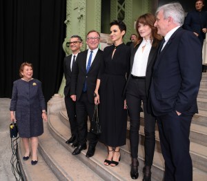 Bruno Pavlovsky (President of Chanel), Farida Khelfa, Carla Bruni-Sarkozy and Sidney Toledano