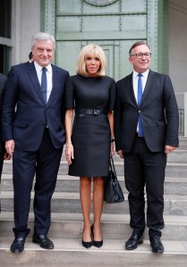 Sidney Toledano, Brigitte Macron, and Bruno Pavlovsky