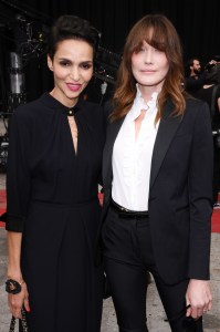 Farida Khelfa and Carla Bruni-Sarkozy