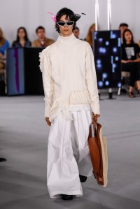 Model on the catwalk