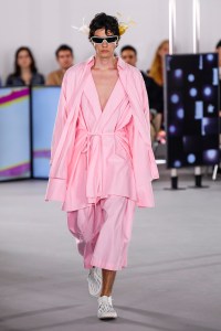 Model on the catwalk